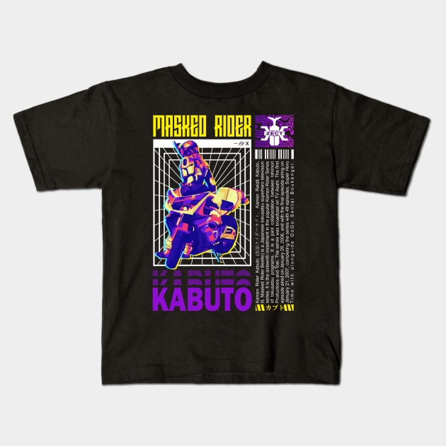 Kamen Rider Kabuto Streetwear design Kids T-Shirt by desilutfiaa